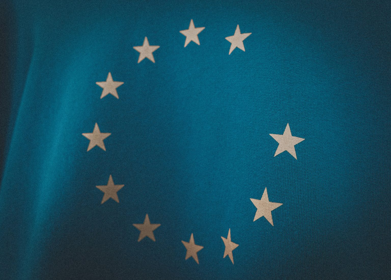 Gros plan sur le drapeau européen