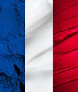 Drapeau français texturé